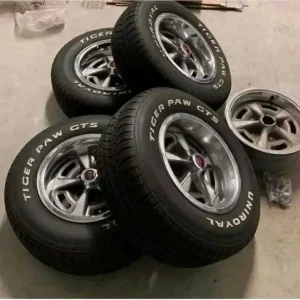 download 14 1 300x300 - Pontiac Spare Set of Four Tires, Rally Wheels Off a 70 GTO